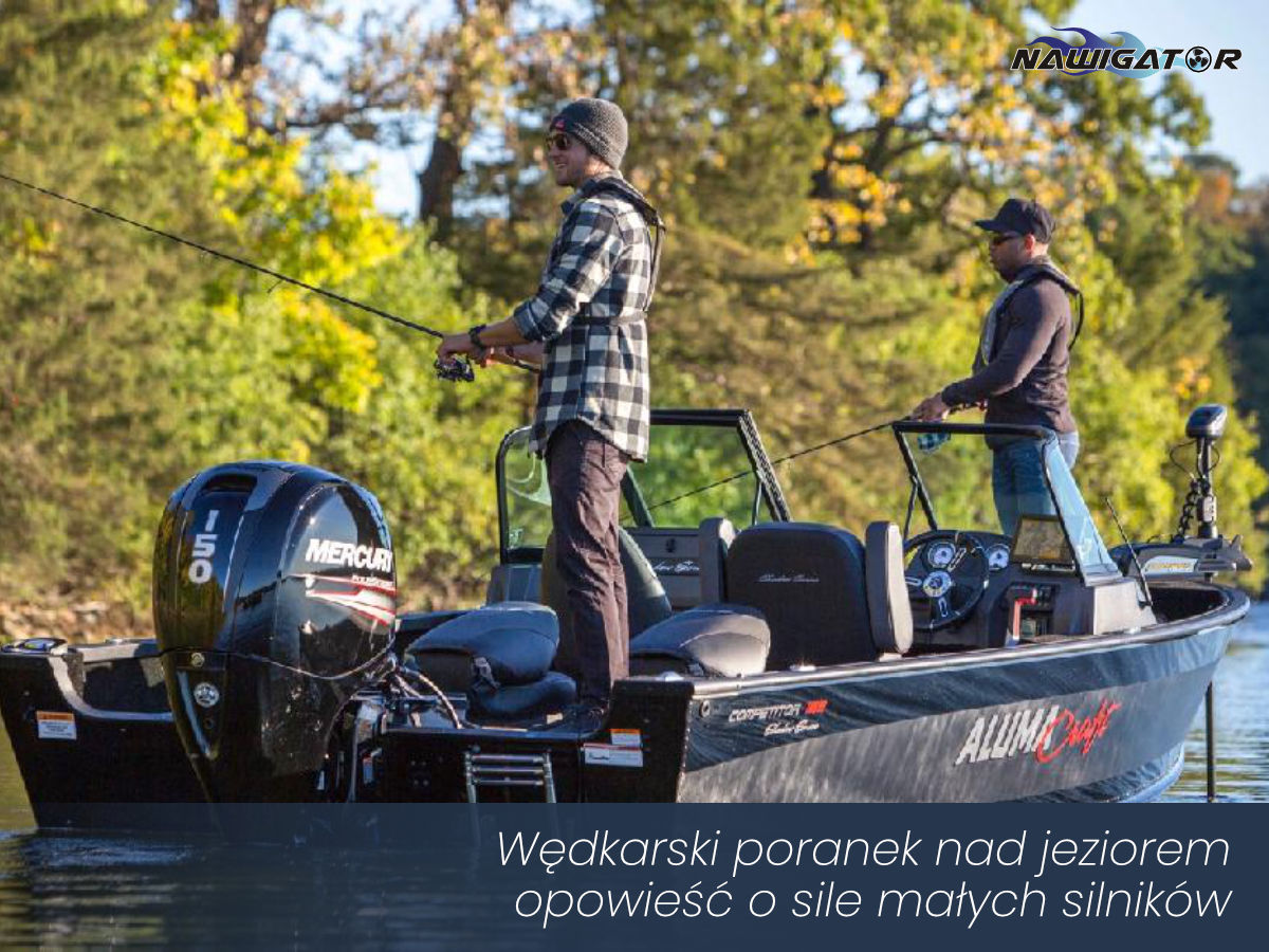 Wędkarski poranek nad jeziorem - opowieść o sile małych silników